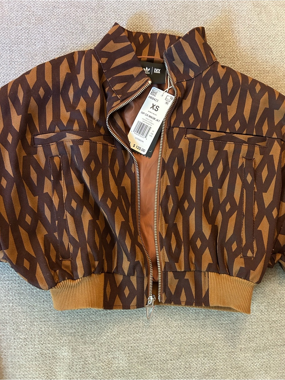 IVY PARK x Adidas Monogram Bomber Jacket XS NWT